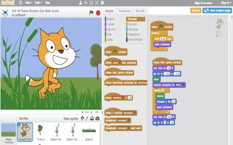 Hướng dẫn các bước làm game trên Scratch đơn giản