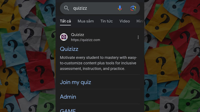 Bước 1: Truy cập vào Quizizz.com hoặc tải ứng dụng trên Google Play hoặc Appstore.